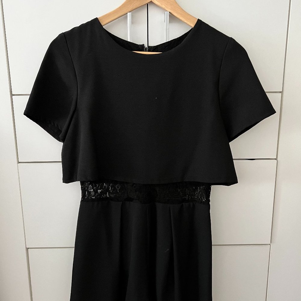 Aqua jumpsuit with Lace